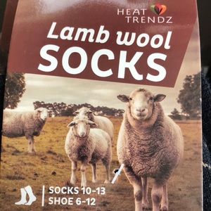 Wool Socks 1 Pair Striped Thick Smart Size 10-13 85% wool